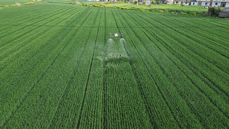 無人機田間施藥