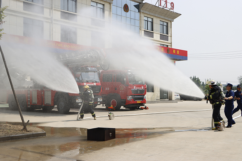 坎北街道開(kāi)展消防安全應(yīng)急演練和宣傳教育