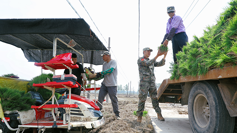 縣人武部開展助農(nóng)活動(dòng)