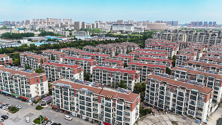 鳳鳴半島小區(qū)改造現場