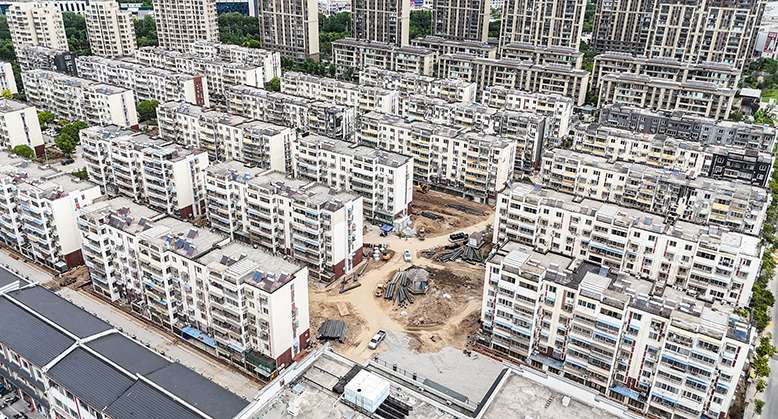 仁和家園·安園老舊小區(qū)改造現場
